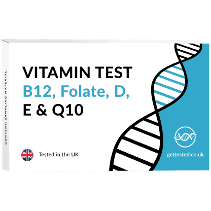 Vitamin test B12 folate D E Q10